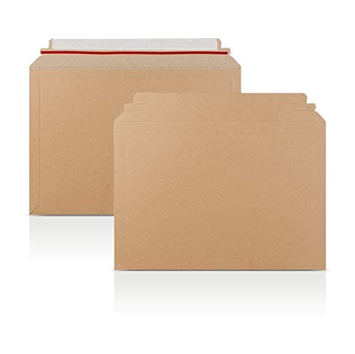 Image of A3/C3 || 321x467mm || AKAR Capacity Book Mailers Cardboard mailers Letter Envelopes A3 Cardboard envelopes Peel & Seal Postals Mailers for Royal Mail Medium Parcel Posting Card Envelopes (Pack of 20)