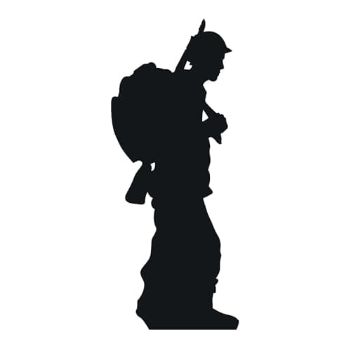 Image of Star Cutouts SC862 Soldier Silhouette – Lifesize Cardboard Cutout | Ideal for Remembrance Day, Military Displays & Patriotic Events