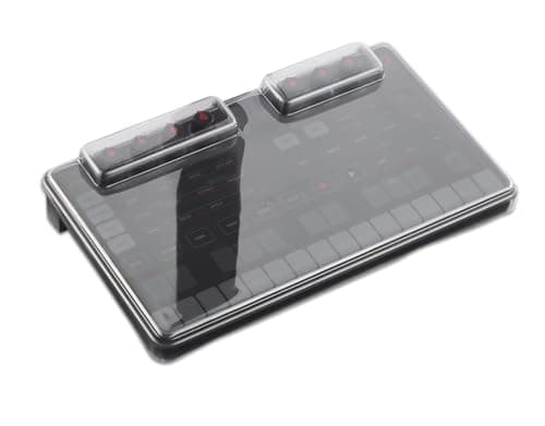 Image of Decksaver Cover for IK Multimedia Uno Synth & Drum - Super-Durable Polycarbonate Protective lid in Smoked Clear Colour, Made in The UK - The Producers' Choice for Unbeatable Protection