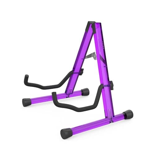 Image of MUSO Acrylic Guitar Stand, Pro Instrument Stand, A-Frame Folding, Easy Assemble and Portable, For Versatile Guitars, Bass,Ukulele, Banjo,Cello,Violin and Mandolin, Solid Holder and Durable, Musician