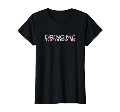 Image of Bring Me The Horizon Bloody Spell-Out Logo T-Shirt, Women, Black, Medium