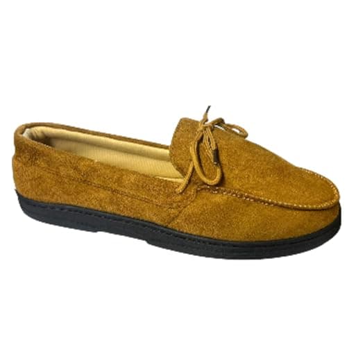 Image of sole london Mens Moccasins Loafers Faux Suede Sheepskin Fur Lined Winter Slippers Shoes