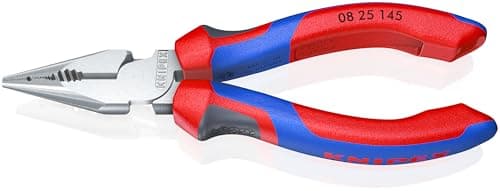 Image of KNIPEX Needle-Nose Combination Pliers Chrome-Plated with Comfort Handles 145 mm, 08 25 145