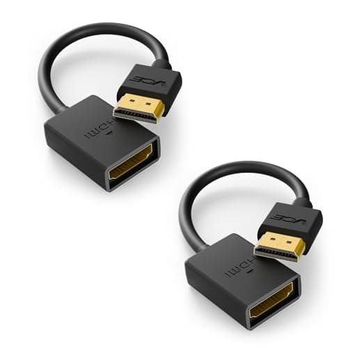Image of VCE 4K HDMI Extender - 2 Pack HDMI Male to Female Cable Adapter Compatible with TV Stick, PS4, Xbox360 - 14cm