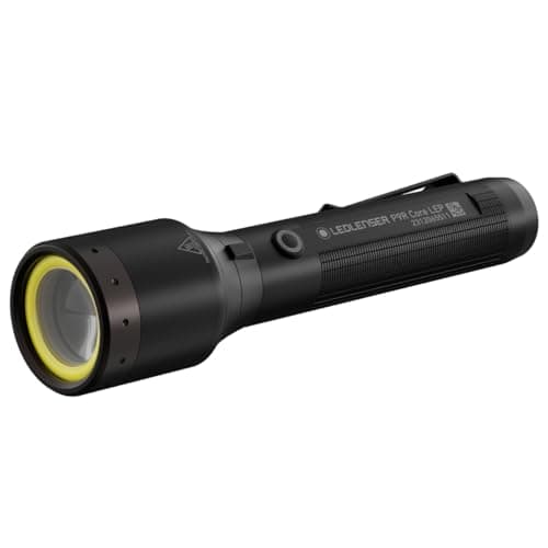 Image of Ledlenser P9R Core LEP Torch Rechargeable, 1300m Focused Beam, Upto 20 Hours Run Time, Red & White Light Flood Mode, IP68 Waterproof, Ideal Work Torch for Police, Search & Rescue, Coast Guard, Farmers