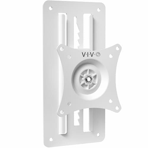 Image of VIVO Height Adjustable 17 to 32 inch Single Monitor Articulating Wall Mount for Standing Workstations, Fits 1 Screen with Max VESA 100x100mm, White, MOUNT-VW01AW