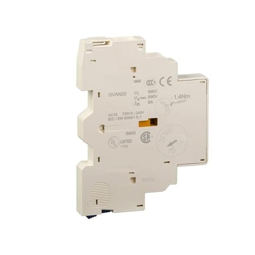 Image of Motor Circuit Breaker Auxiliary Contact GVAE11 GVAN20 Motor Protector Formal Contact 1 Normally Open 1 Open 1 Closed(GVAE20 side)