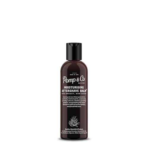 Image of Pomp & Co Aftershave Balm, Moisturizing Aftershave Balm For Men Infused With Witch Hazel and Argan Oil 100ml
