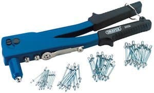 Image of Clarik Draper 11583 DIY Hand Pop Riveter Kit (1/8-3/16 Aluminium Rivets 60Pcs)