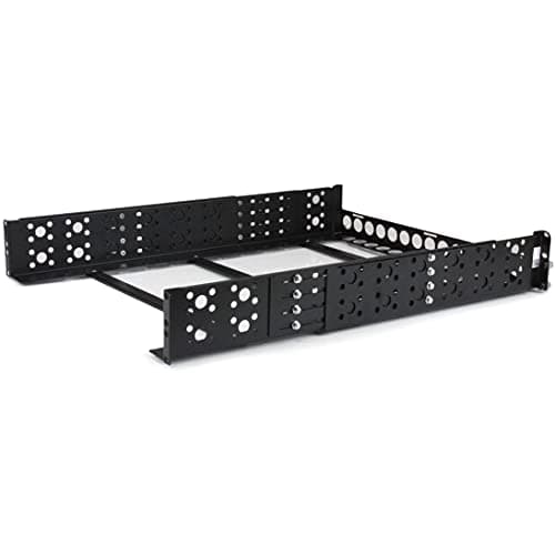 Image of StarTech.com 2U Universal Rack Mount Rails - for 19in Server Rack Enclosure or Cabinet - Adjustable A/V Rack Rails (UNIRAILS2U)