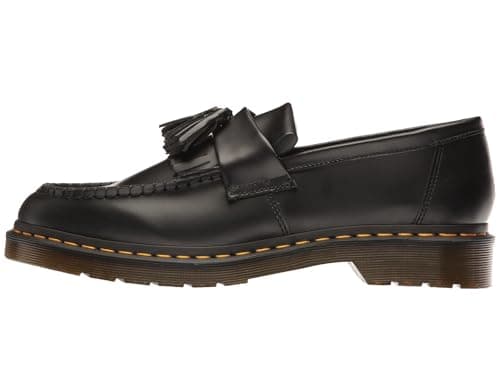 Image of Dr. Martens Unisex Tassel Loafer Boat Shoe, Black Smooth, 5 UK