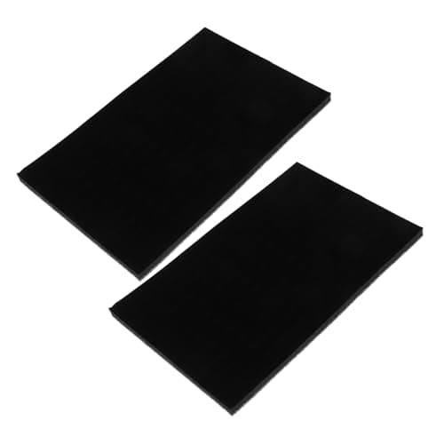 Image of MAJORMENCH Pack of 2 Jewellery Inserts Black Foam Mat Jewellery Box Padding Ring Holder Earring Insert Jewellery Cushion for Protection and Sorting Jewellery