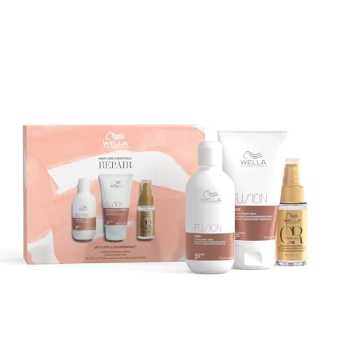 Image of Wella Professionals Fusion Travel Set | Includes Shampoo, Conditioner and Smoothening Oil | Hair Protection against Breakage & Damage