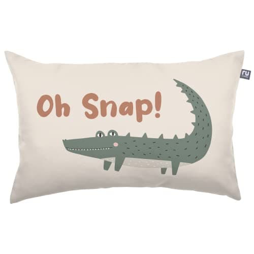 Image of rucomfy Fibre-Filled Printed Kids Safari Friends Rectangular Cushion with Filling - Perfect for Childrens Playroom or Bedroom - Arrives Pre-Filled with Fibre Inner - (Safari Friends, 50x30cm)