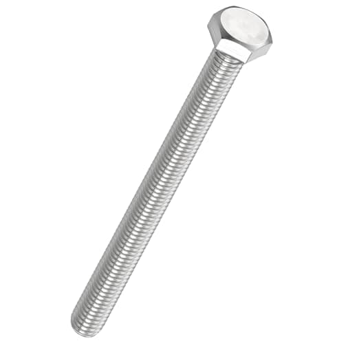 Image of Kozelo 4 Pcs Hex Head Screws Bolts - [M8-1.25x90] 304 Stainless Steel Grade A2-70 Fully Threaded Hex Tap Metric Hexagon Head Machine Bolts Right Hand External Hex Drive, Silver