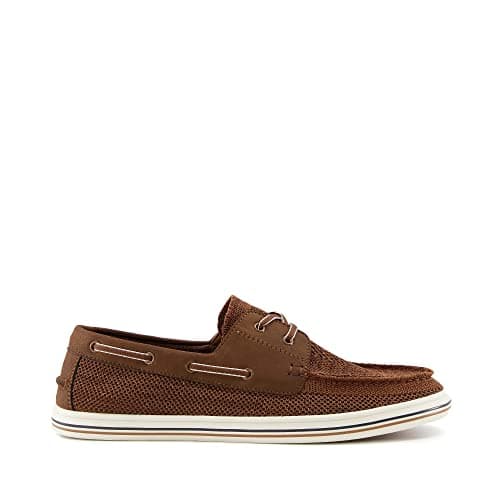 Image of Dune London Mens BURNNER Knitted Boat Shoes Size UK 6 Casual Shoes Tan