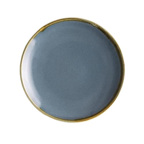 Image of Olympia Kiln Ocean Coupe Plates 180mm (6 Pack) - Dinnerware Set, Oven and Dishwasher Safe, Hand-Painted FA026