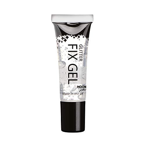 Image of Face Glue by Moon Glitter 10ml Glitter Fix Gel Applier for Face Glitter Vegan Face and Body Adhesive Primer Glue for Glitter, Eye Shadow, Pigment, Eye dust Application