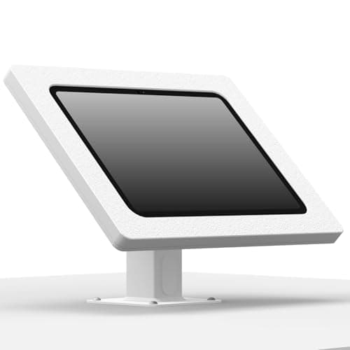 Image of VIDAMOUNT White Enclosure and Rotating & Tilting Desk/Table Mount [Bundle] compatible with Microsoft Surface Pro 9 & 10