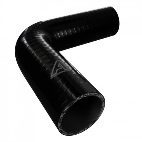 Image of 40mm Internal Diameter Black 90 Degree Silicone Elbow Hose
