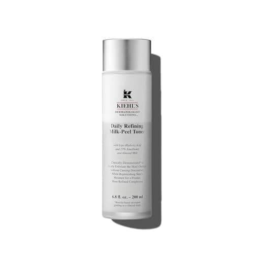 Image of Kiehl's Daily Refining Milk-Peel Toner, Gentle Exfoliating Facial Toner, Dual-Action Formula Refines Like a Peel and Replenishes Like a Milk, Dissolves Impurities, Daily Use