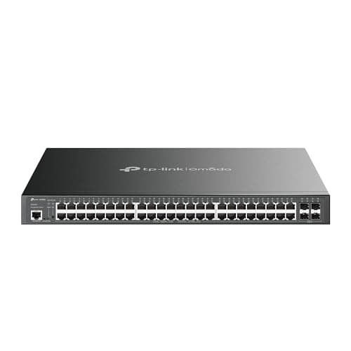 Image of TP-Link TL-SG3452P | 48 Port Gigabit L2+ Managed PoE Switch | 48 PoE+ Port @384W, 4 x SFP Slots | PoE Auto Recovery | Omada SDN Integrated | IPv6 | Static Routing | Limited Lifetime Protection