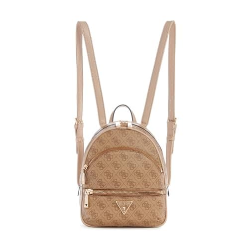 Image of GUESS Women's Manhattan Backpack, Latte Logo, One Size