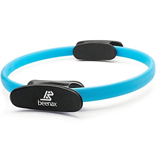 Image of Beenax Pilates Ring - Double Handle Exercise Circle, Fitness Magic Circle - Perfect for Yoga, Core Training, Physical Therapy and Toning Thighs, Abs and Legs (Strong & Resistant) - 12” / 30cm