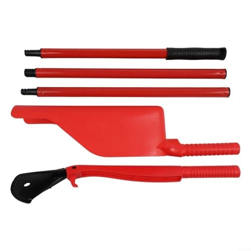 Image of Gutter Cleaning Tools, Retractable Eaves and Gutter For Leaf Removal Set, 5-Piece Plastic Gardening Kit with Shovel Rake Poles for Outdoor Yard Maintenance