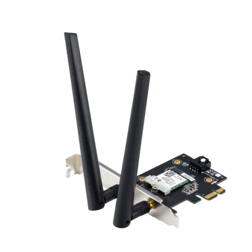 Image of Asus (PCIE-AX1800) AX1800 Wireless Dual Band PCI Express Wi-Fi 6 Adapter, Bluetooth 5.2, WPA3, OFDMA & MU-MIMO