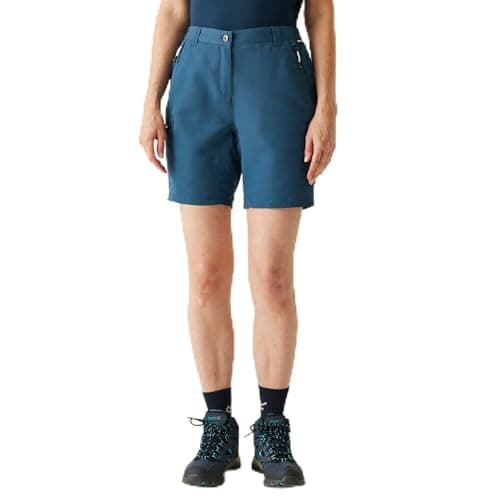 Image of Regatta Womens Chaska III Walking Shorts Water Repellent Hiking Dark Denim