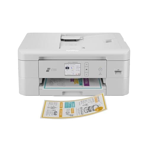 Image of BROTHER Print & Cut MFC-J1800DW Wireless Color All-in-One Inkjet Printer with Automatic Paper Cutter | Includes 4 Month Refresh Subscription Trial(1), Amazon Dash Replenishment Ready
