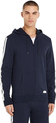 Image of Tommy Hilfiger Men’s Zipped Hoodie, Blue (Desert Sky), M
