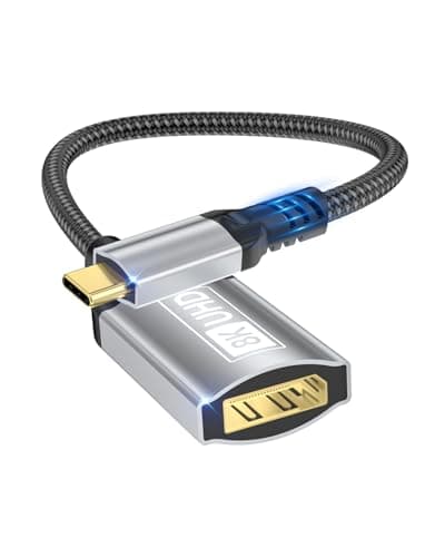 Image of Nersligek USB C to DisplayPort Adapter, 8K Type-C Male to DisplayPort 1.4 Female, 8K@60Hz, 4K@144Hz, 4K@120Hz Dynamic HDR Thunderbolt 4/3 to Display Port for iPhone 16/15Series, MacBookPro, Galaxy S24