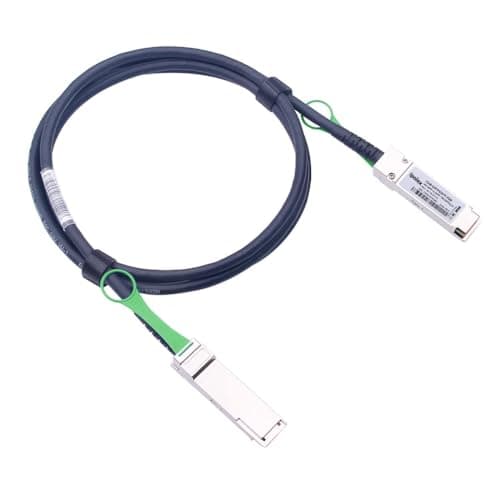 Image of ipolex 40G QSFP+ DAC Twinax Cable, 40GBASE-CR4 Passive Direct Attach Copper Cable, QSFP Cable for Cisco QSFP-H40G-CU50CM, Meraki, Intel XLDACBL05, Mikrotik, D-Link etc. 0.5m(1.6ft)