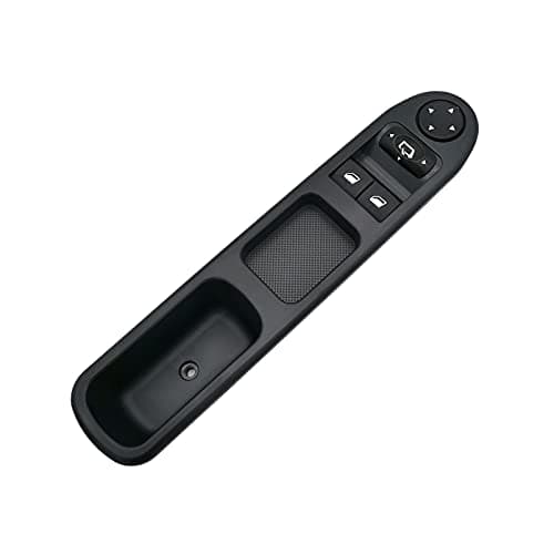 Image of KASturbo Front Electric Window Mirror Switch 96351622XT, 6554.E4 Driver Side Power Master Control Button for P-eugeot 307 2000-2005 6554 E4