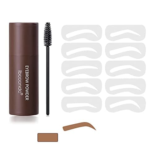 Image of zalati Eyebrow Powder Stick Set One Step Eyebrow Stamp Shaping Kit Durable Waterproof for Makeup - Light Brown