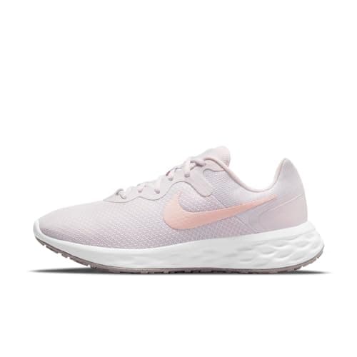 Image of NIKE Women's W Nike Revolution 6 Nn Running Shoe, Lt Violet Champagne White, 4 UK