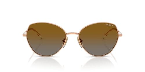 Image of Vogue Ladies Vo4330s Rose Gold/Grey Gradient Brown Polarized Sunglasses