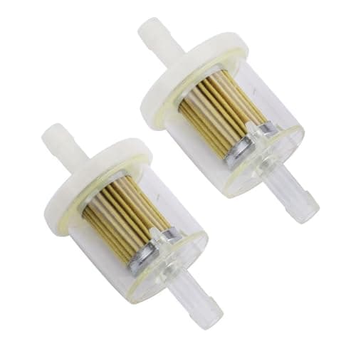Image of Replacement Fuel Filter Compatible with Briggs Stratton 691035, 40 Micron Diesel Petrol Inline Fuel Filter 1/4 Inch Heavy Duty Filtration
