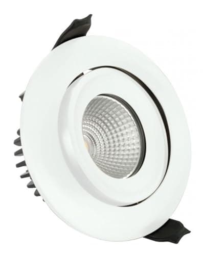 Image of Integral Fire Rated IP65 Tiltable Downlight 6W (41W) 4000K 450lm 36 deg beam angle 92mm cut-out Dimmable