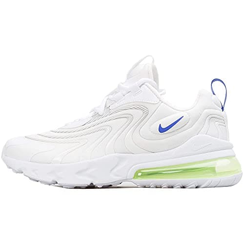 Image of NIKE Air Max 270 React ENG GS Running Trainers CZ4215 Sneakers Shoes (UK 5 US 5.5Y EU 38, White Sapphire Laser Orange 100)
