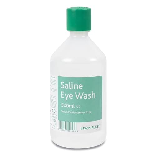 Image of Lewis-Plast Saline Eye Wash Solution, 500ml Bottle for Safe and Effective Eye Care