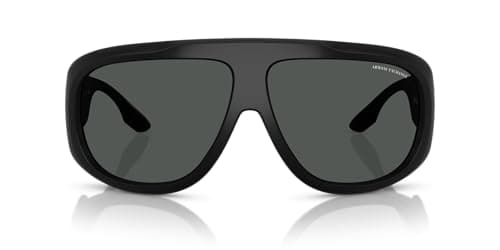 Image of Armani Exchange Men Ax4143su Universal Fit Sunglasses, Matte Black/Dark Grey, 67 mm