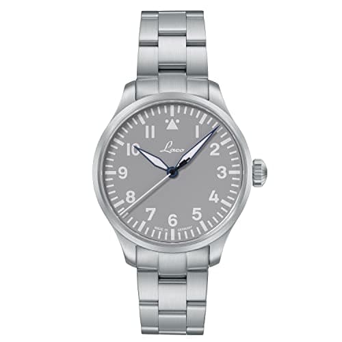 Image of Laco Pilot Watch, Automatic Watch, Stainless Steel Case, Sapphire Glass, 5 Bar, Made in Germany, Herren, Bracelet