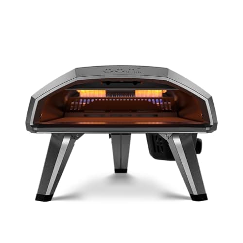 Image of Ooni Koda 2 Gas Pizza Oven – 14" Gas Powered Outdoor Oven with 37 mBar Regulator and Gas Hose, Gas powered Portable Pizza Oven - Foundry Black