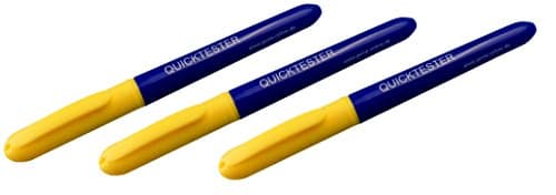Image of Genie Quick Tester Counterfeit Banknote Detector Pen 3 Piece