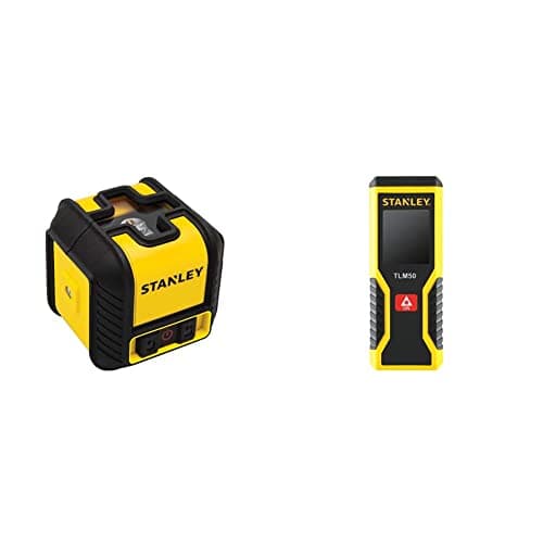Image of STANLEY Cubix Cross Line Red Beam Laser STHT77498-1 & Laser Distance Measurer 15M (TLM50) STHT1-77409