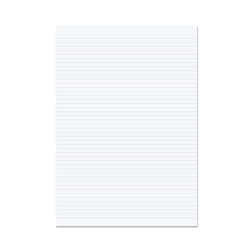Image of RHINO A4 Loose Leaf Lined Paper, 500 Sheets / 1000 Page, 6mm Lined Paper, Non Hole Punched, School & Office Stationery Supplies