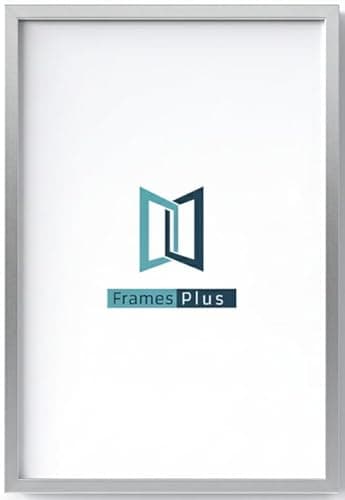 Image of 60 x 80cm Picture Frame (600 x 800mm) 30mm Profile, Wall Mounted Shatterproof Styrene Front, Portrait or Landscape Display for Posters Photos Prints Art, Silver